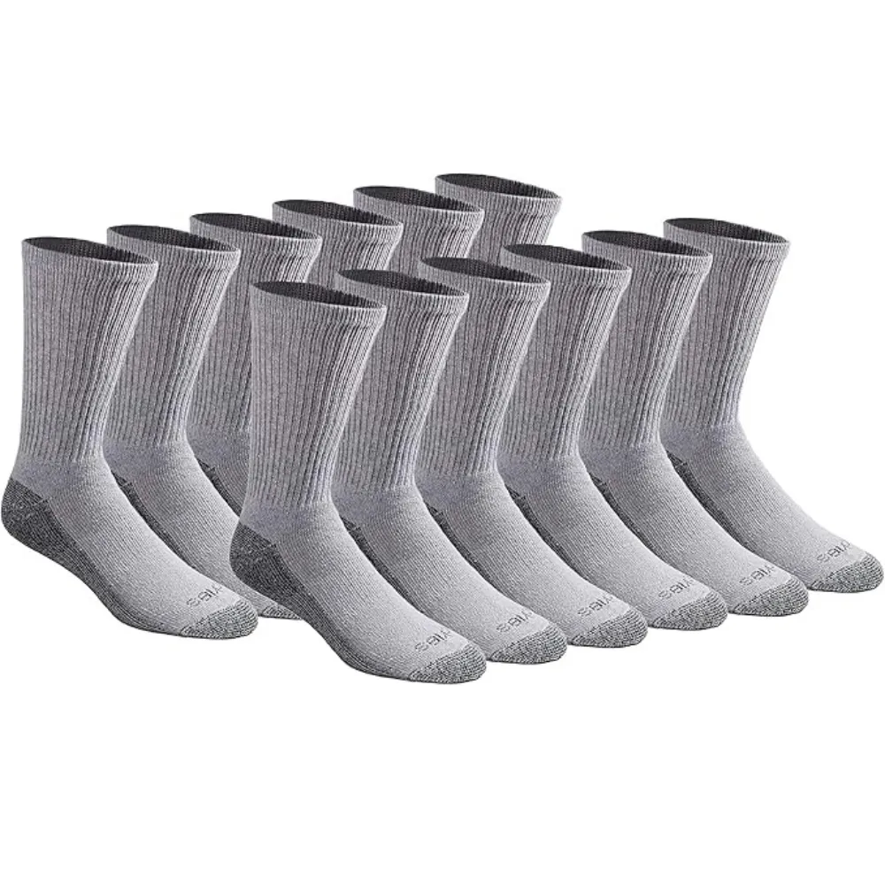 12 Pairs Flexible Cushioned Socks For Everyday Activities
