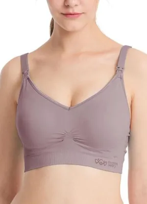 190882P Mamaway Ultralight Antibacterial Seamless Maternity & Nursing Bra - Taro