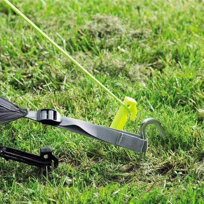 9 Inch Galvanized Tent Stakes Metal Tent Pegs, Heavy Duty Steel Yard Camping Stakes Tarp Hooks Inflatables Outdoor Decorations, 25 Pack