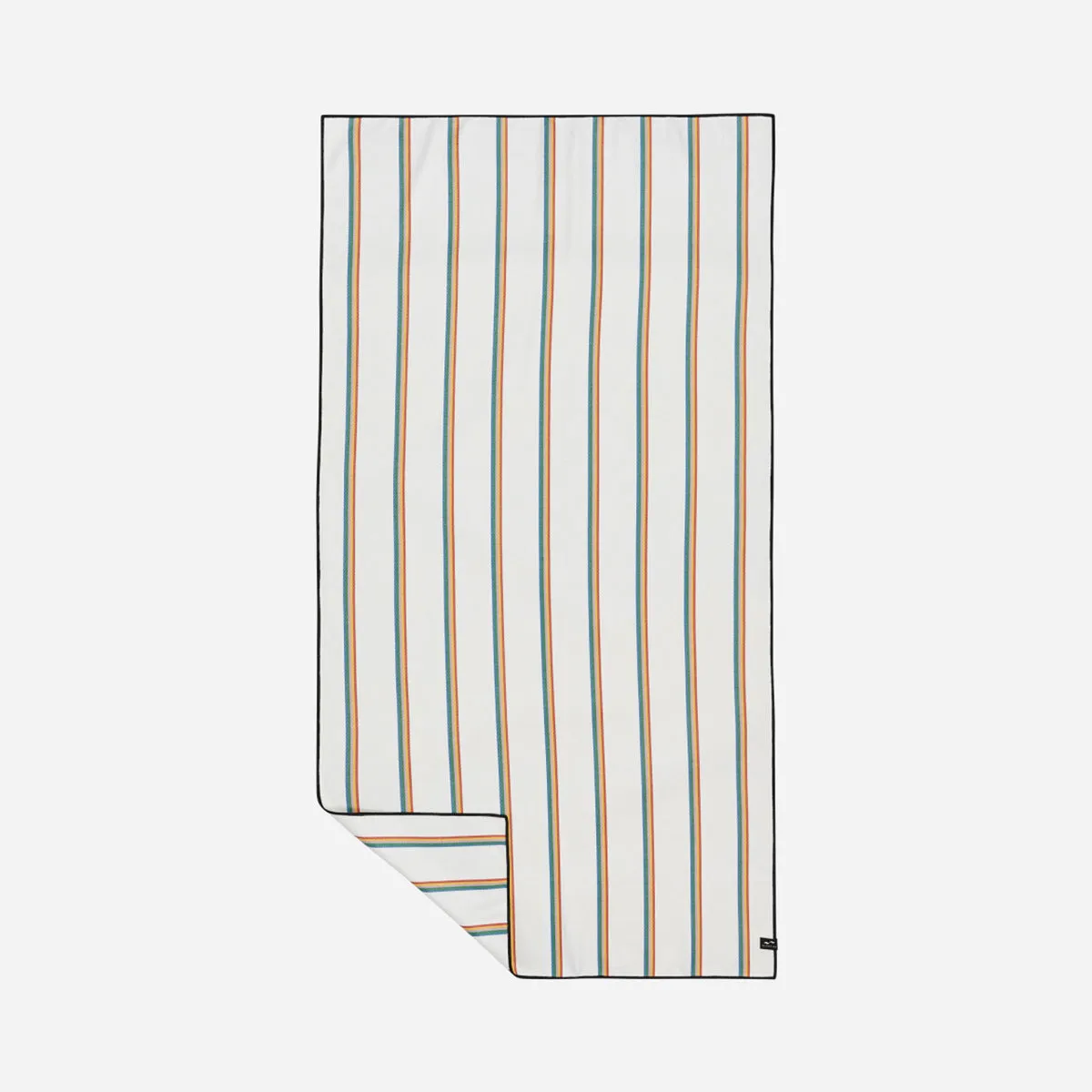 Baja Stripe Performance Quick-Dry Travel Towel - White