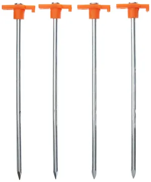 Coghlan's 8312 Heavy Duty Steel Tent Nail Pegs, 10", 4-Piece