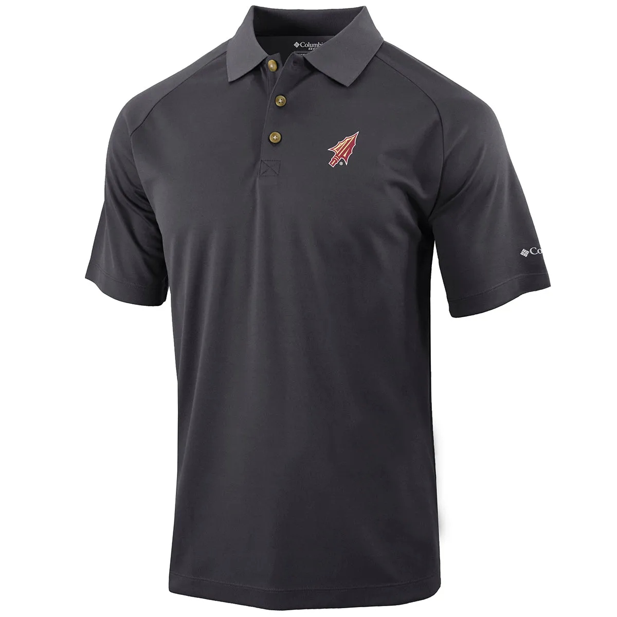 Columbia Men's Arrowhead Logo Drive II Performance Polo - Forged Iron