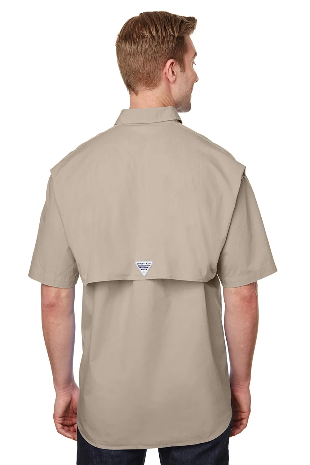Columbia Mens Bonehead Short Sleeve Button Down Shirt w/ Double Pockets - Fossil (DISCONTINUED)