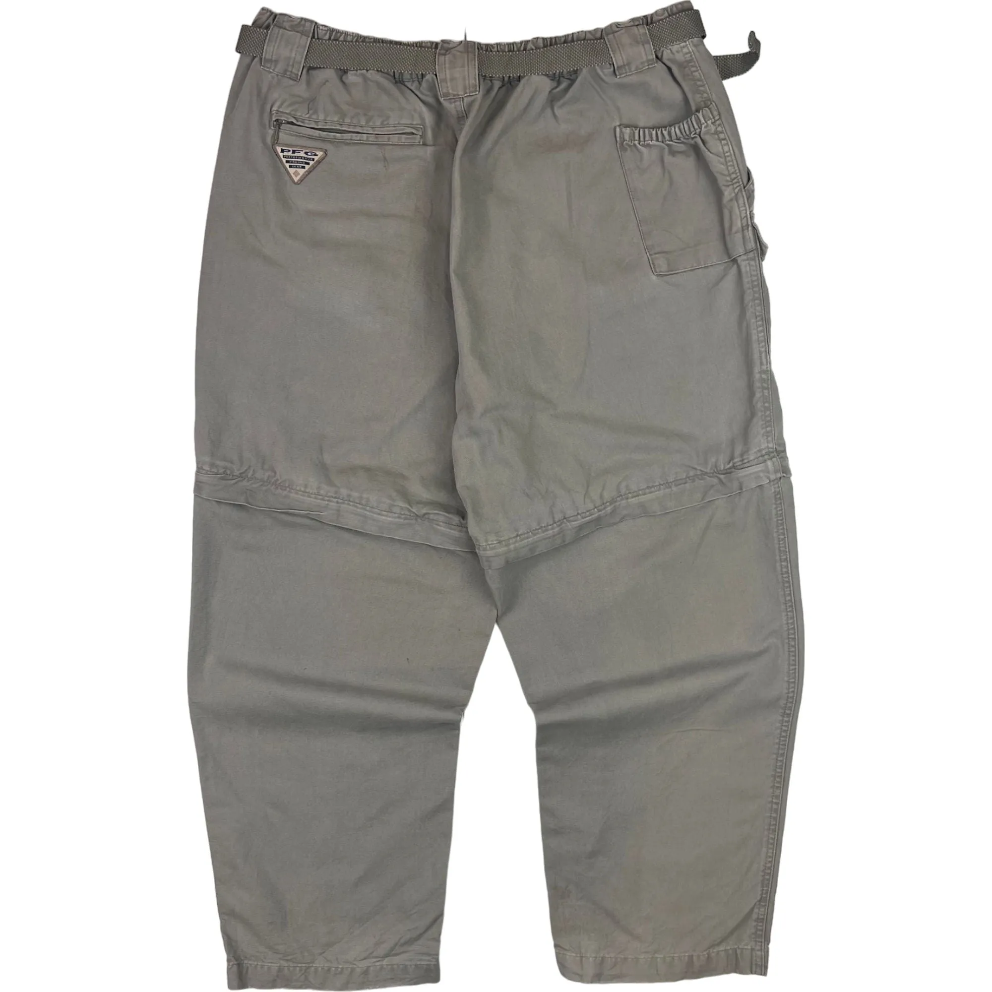 Columbia Performance Outdoor Convertible Cargo Trousers Shorts Grey