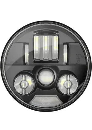 Custom Dynamics 7 Inch ProBEAM LED Headlamp for Indian (Black)