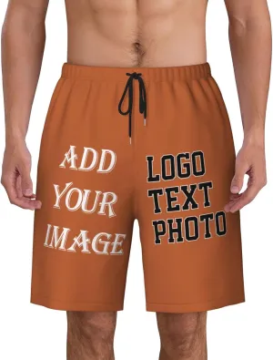 Custom Shorts for Men Design Your own Personalized Short add Text Photo Logo Customed Swim Short Beach Boardshorts