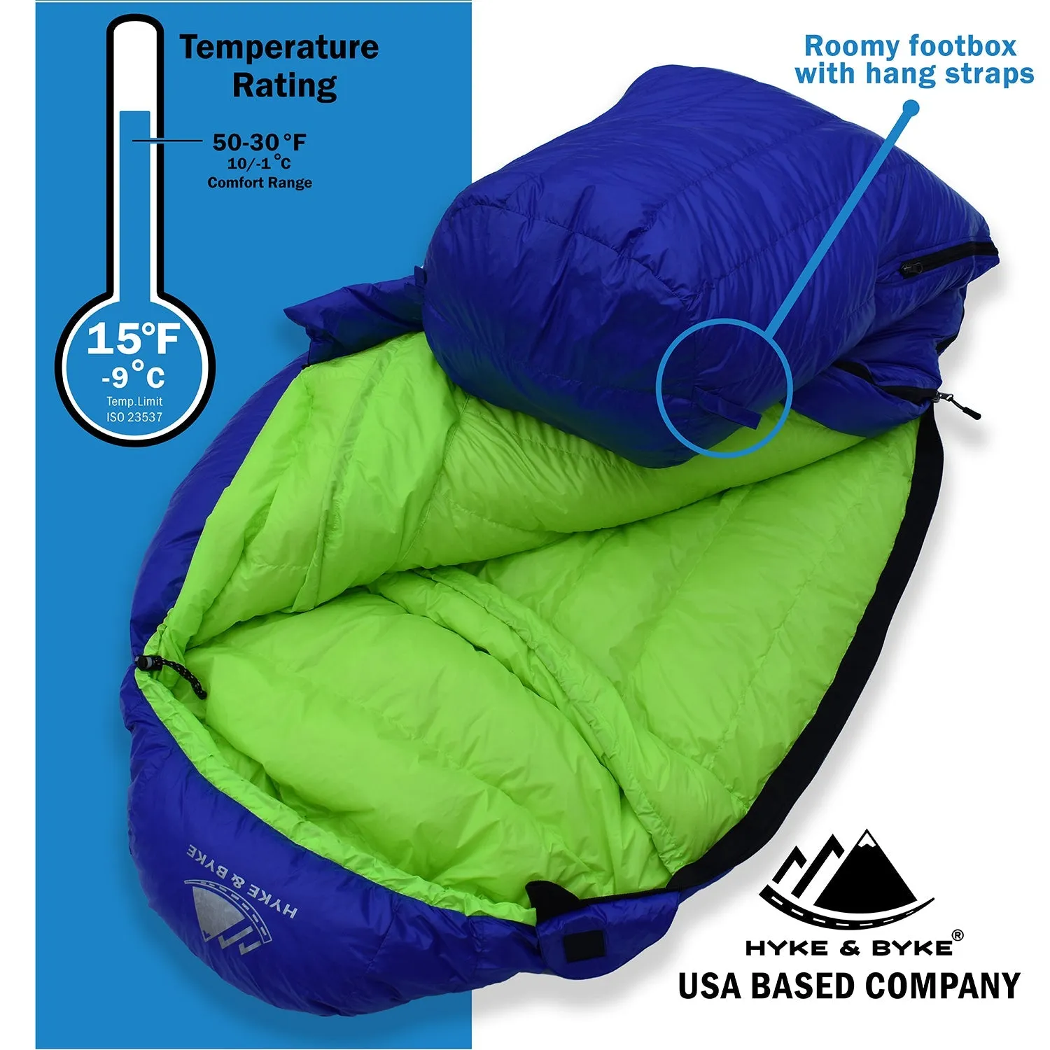 Eolus -10°C Ultralight 800FP Goose Down Sleeping Bag