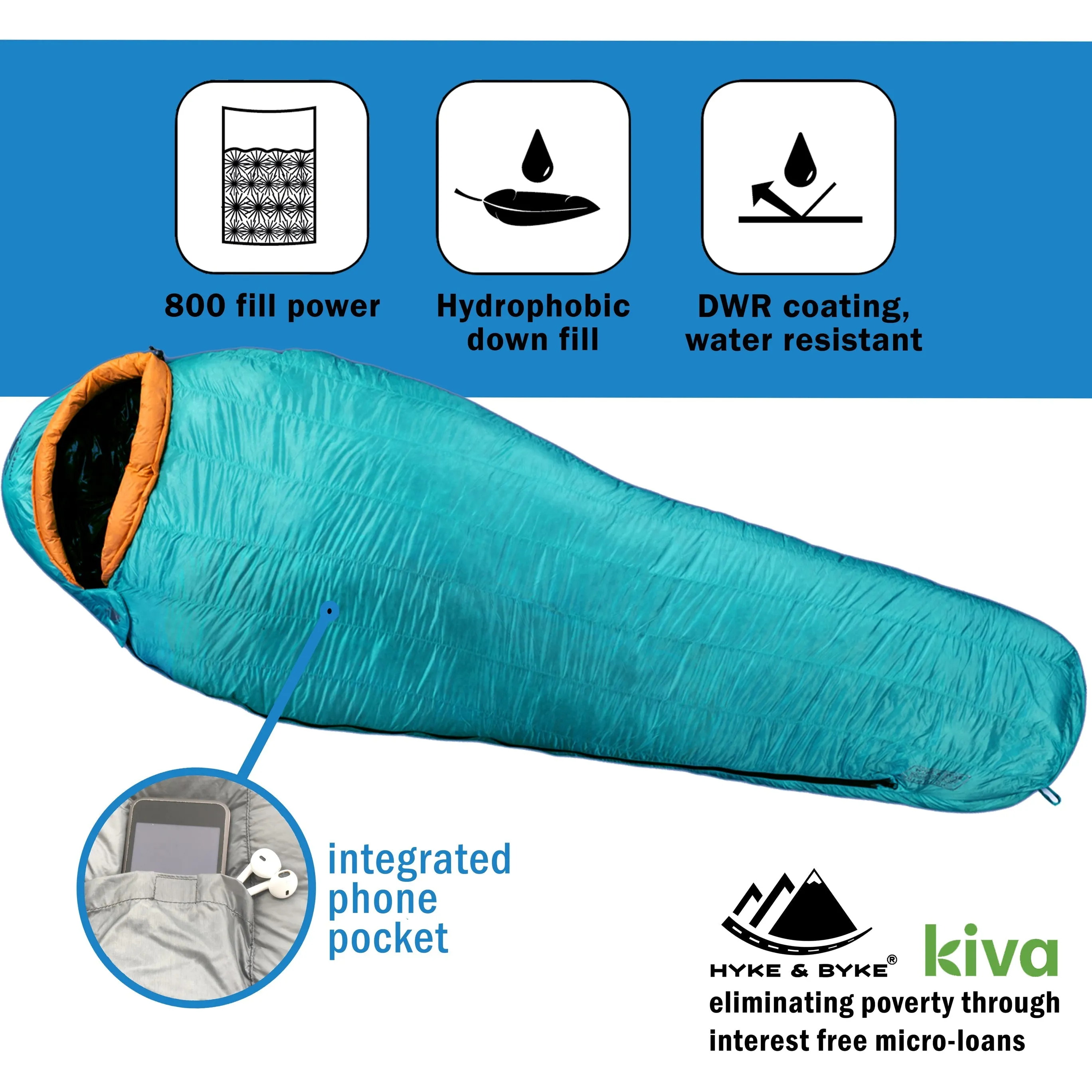 Eolus -10°C Ultralight 800FP Goose Down Sleeping Bag