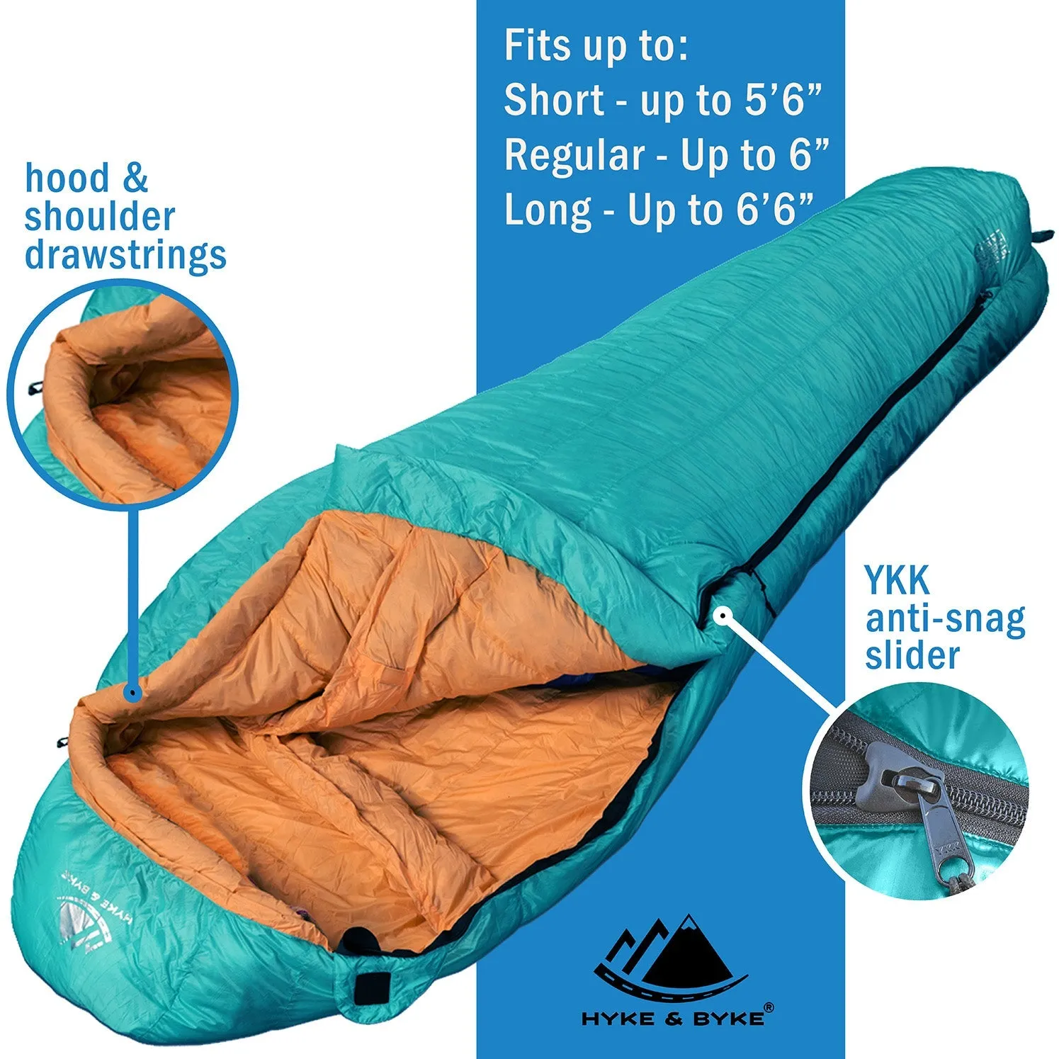 Eolus -10°C Ultralight 800FP Goose Down Sleeping Bag
