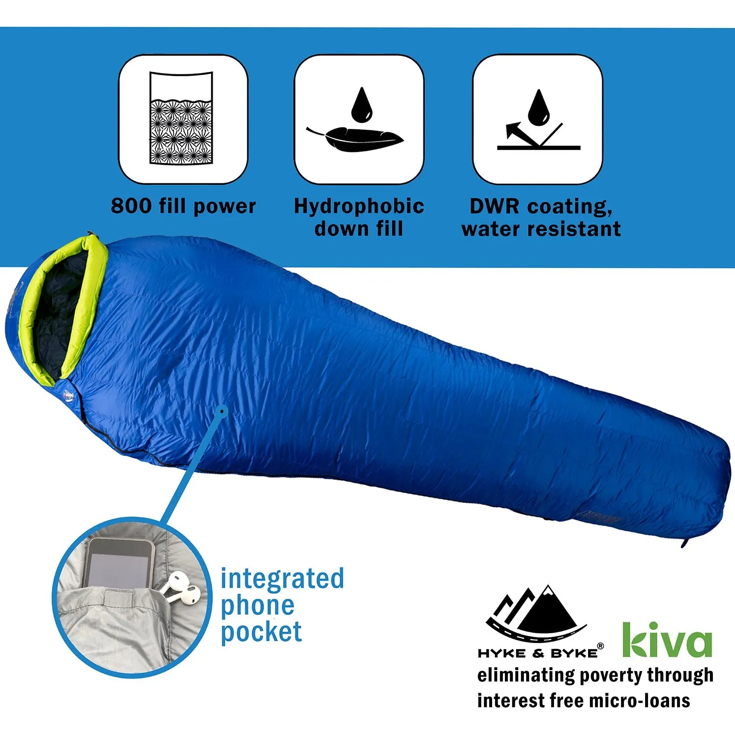 Eolus -10°C Ultralight 800FP Goose Down Sleeping Bag