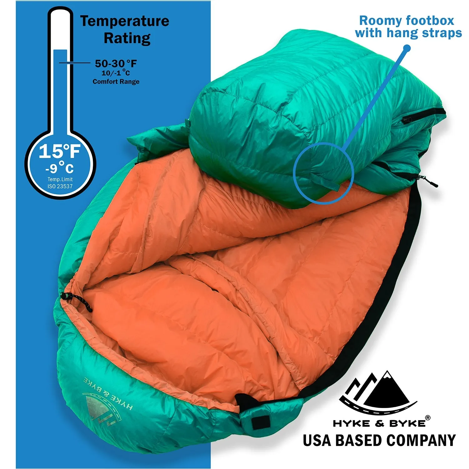 Eolus -10°C Ultralight 800FP Goose Down Sleeping Bag