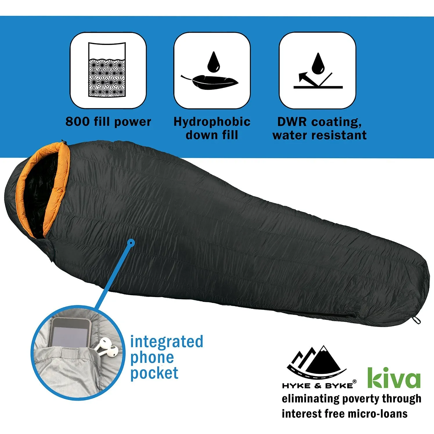 Eolus -10°C Ultralight 800FP Goose Down Sleeping Bag