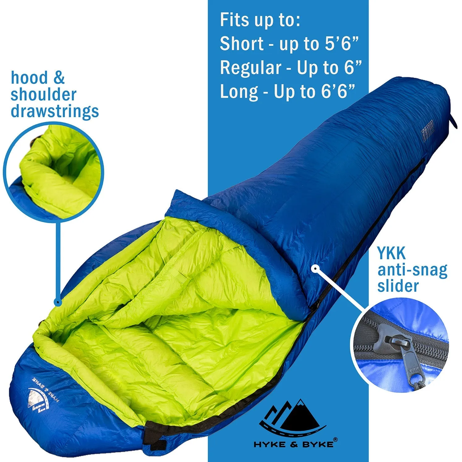 Eolus -10°C Ultralight 800FP Goose Down Sleeping Bag