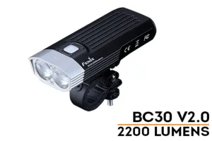 Fenix BC30R V2.0 2200 Lumen Bike Light w/ Wireless Remote 2 * LUMINUS SST-40-N5 LED