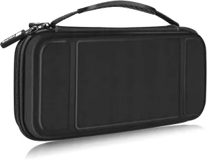 Fintie Carrying Case for Nintendo Switch OLED Model 2021/Switch 2017, [Shockproof] Hard Shell Protective Cover Travel Bag with 10 Game Card Slots & Inner Pocket