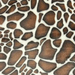 Giraffe Print Cuddle Fleece Fabric