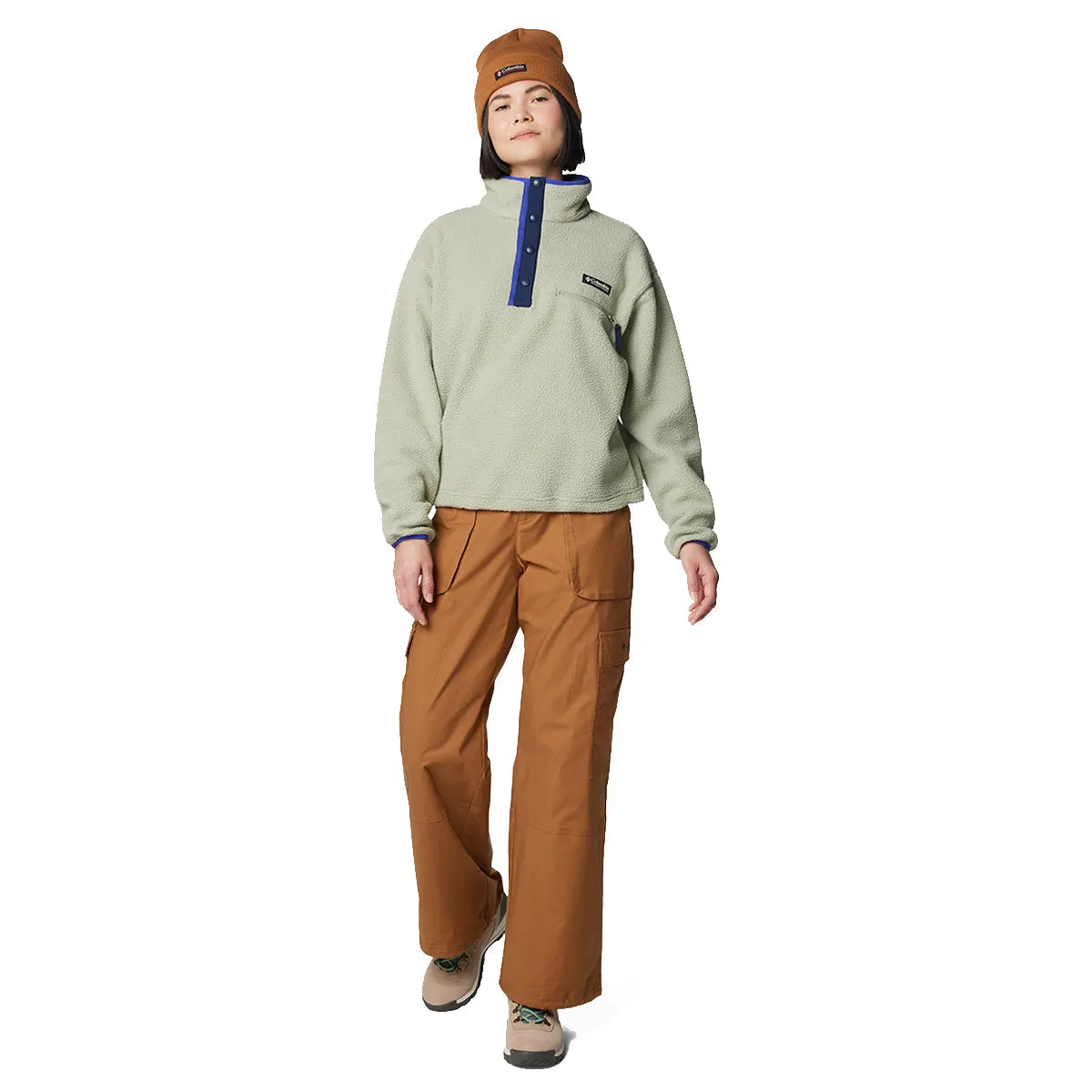Helvetia™ II Cropped Half Snap Fleece - Safari