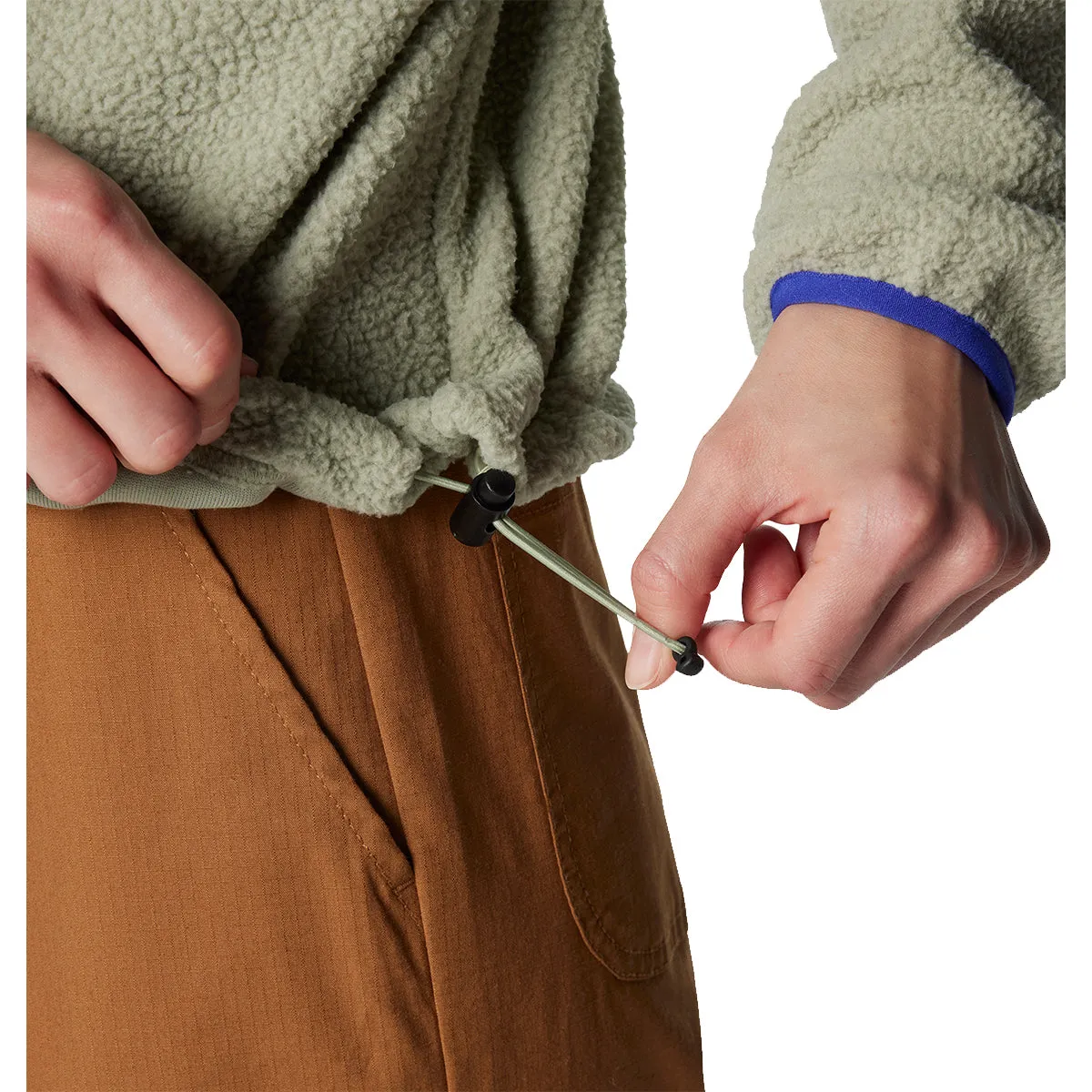 Helvetia™ II Cropped Half Snap Fleece - Safari
