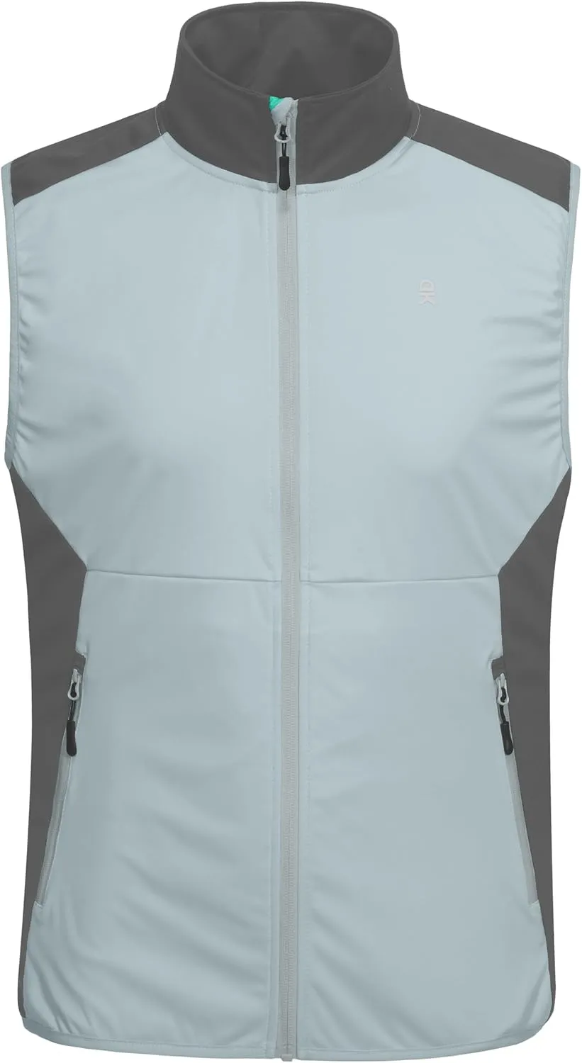 Little Donkey Andy Men's Water-resistant Outerwear Vests, Stretch Windproof Vest for Cycling, Running, Golf
