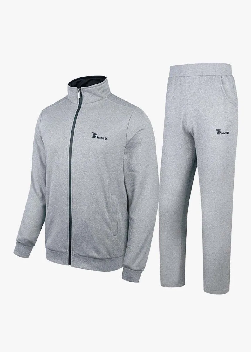 Men's Athletic Casual Full Zip Suit - Solid Color