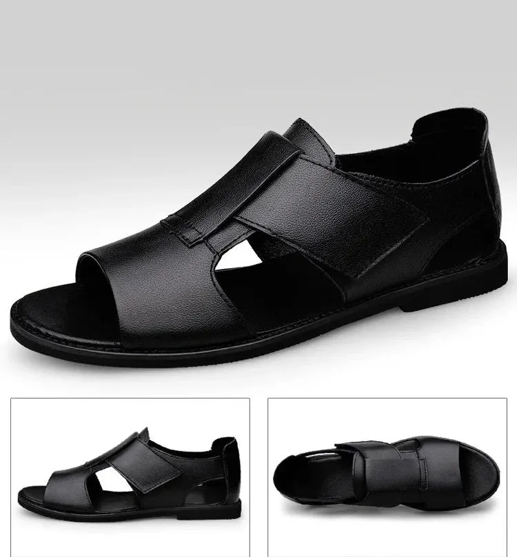Men's Leather Breathable Casual Sandals (In Stock)