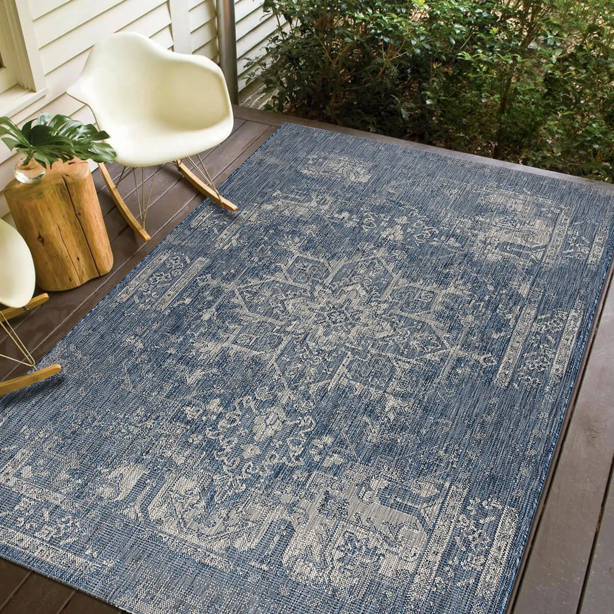 Oksana Azure Quick Dry Rug - Indoor / Outdoor Rug