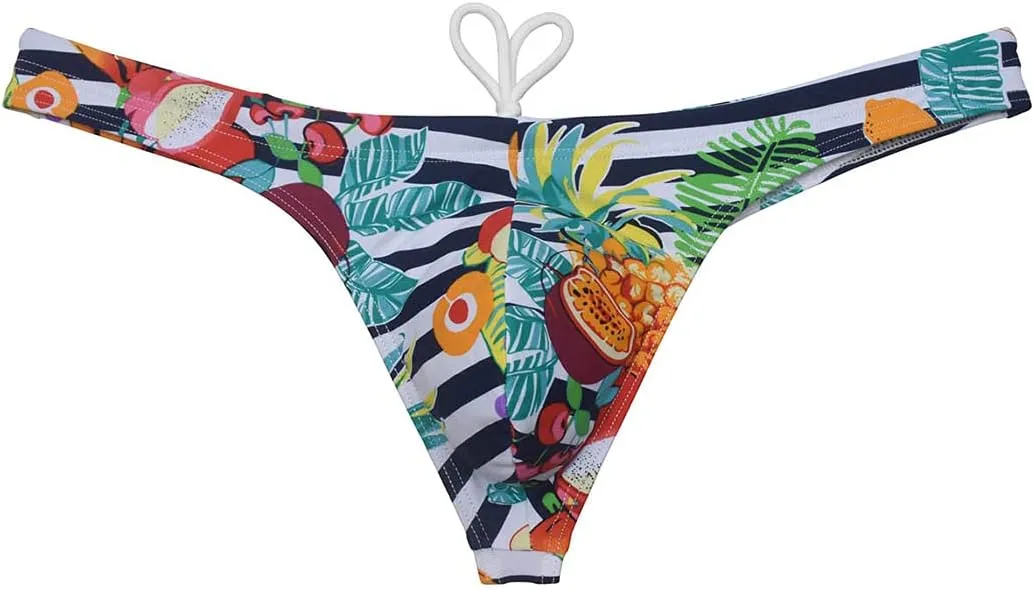 OROCOJUCO Sexy Men's Swim Thong Bikini Swimwear Board Surf Short Trunks Contour Pouch Tangas Swimsuit