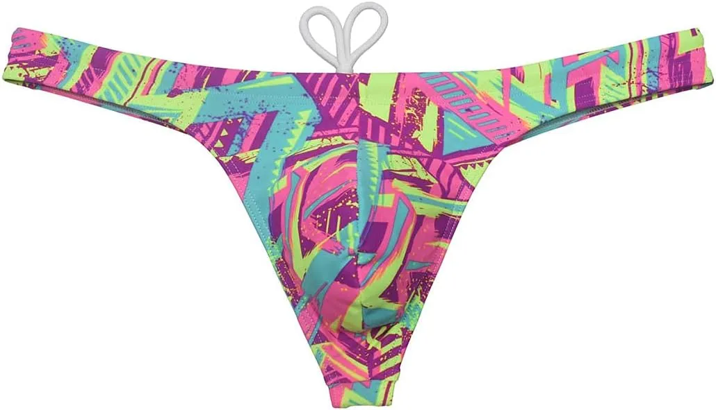 OROCOJUCO Sexy Men's Swim Thong Bikini Swimwear Board Surf Short Trunks Contour Pouch Tangas Swimsuit