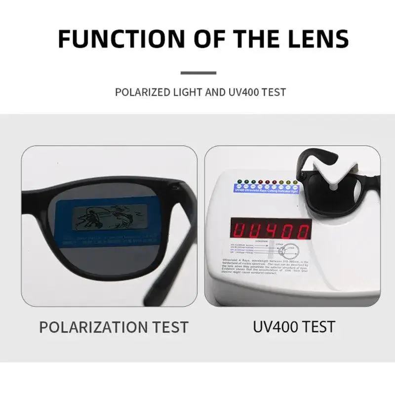 Polarized Sports Sunglasses with Rope UV400  Outdoor Fishing Glasses