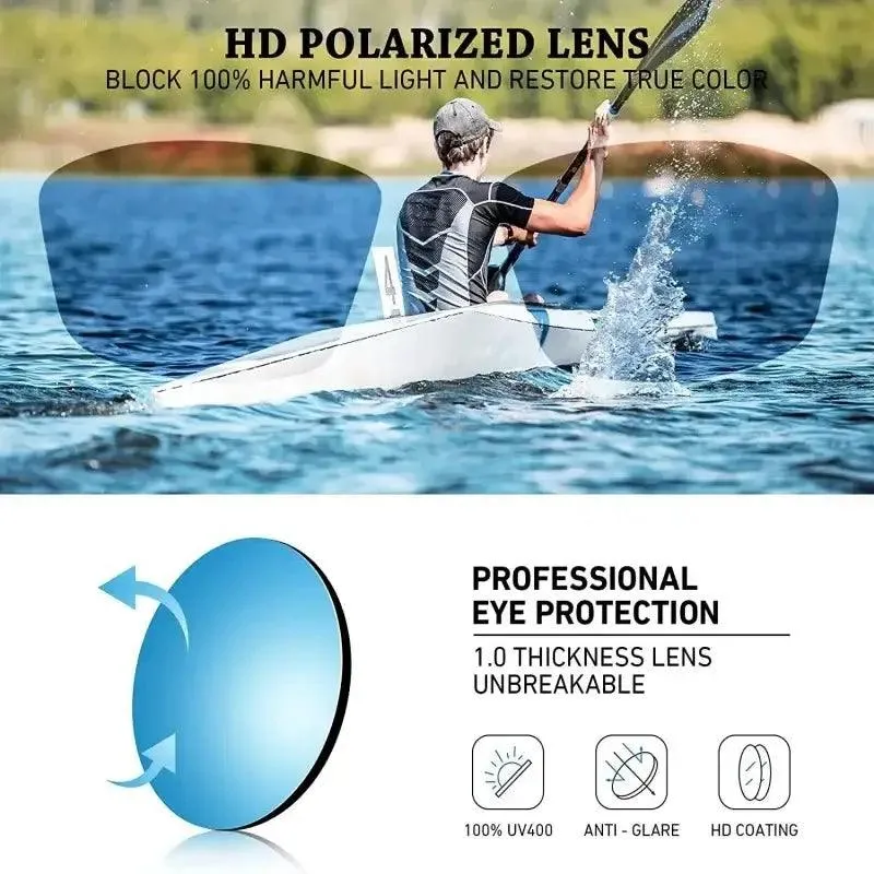 Polarized Sports Sunglasses with Rope UV400  Outdoor Fishing Glasses