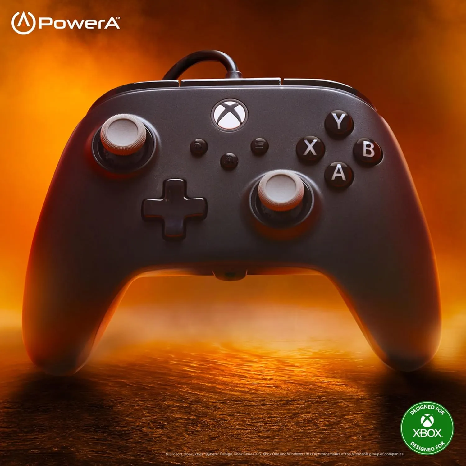 PowerA Advantage Plus Wired Controller for Xbox Series X|S - Black, officially licensed, adjustable height thumbsticks, hall effect, mappable buttons, works with Xbox One and Windows 10/11 PC