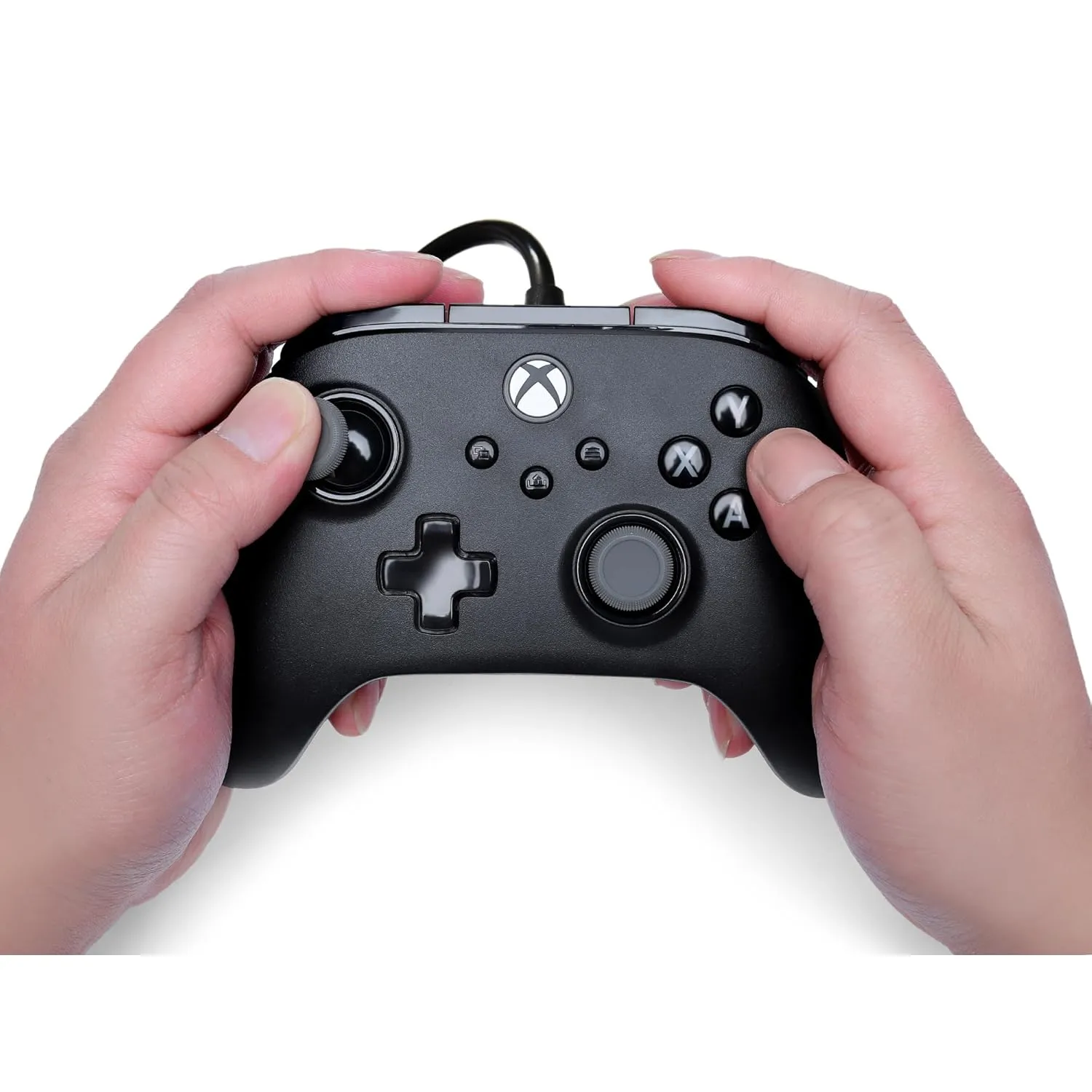 PowerA Advantage Plus Wired Controller for Xbox Series X|S - Black, officially licensed, adjustable height thumbsticks, hall effect, mappable buttons, works with Xbox One and Windows 10/11 PC