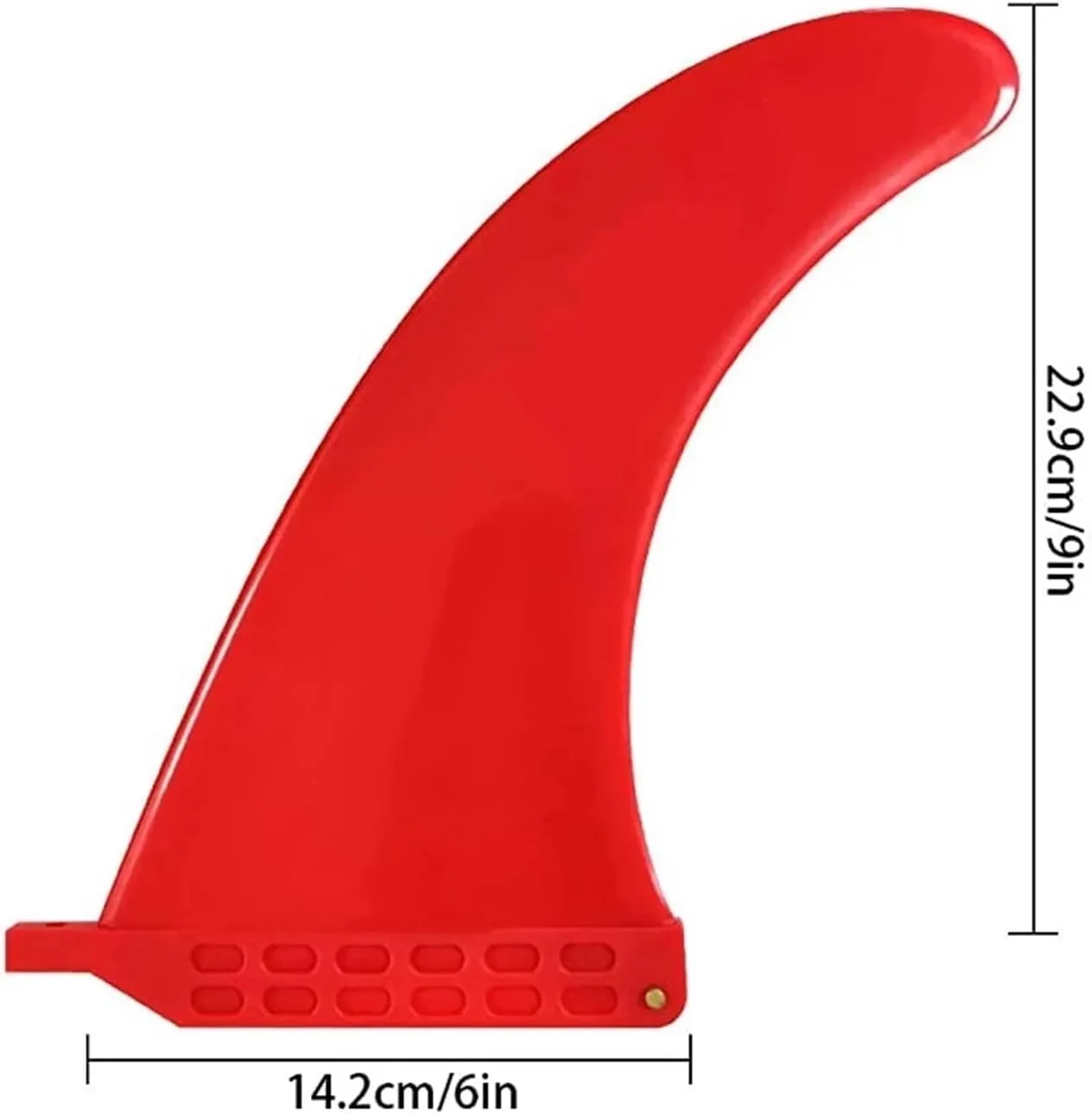 Surfboard Fins 4 Colors 9 Inch SUP Surf Fins Detachable PVC Single Center Fin Surfboard Longboard Paddleboard Surfing Accessories Surfing Accessories (Color : Blue and White)