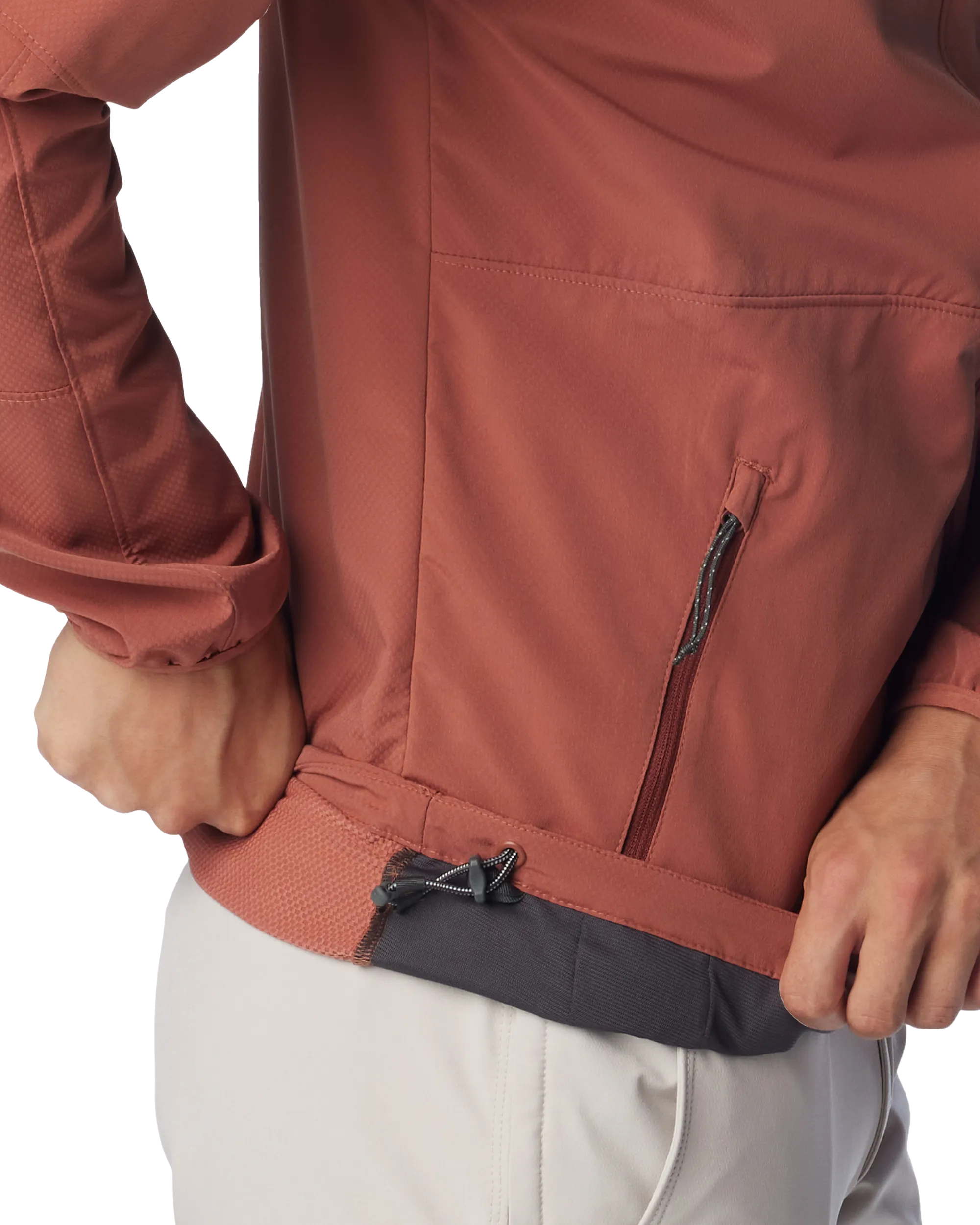 Tall Heights Hooded Softshell Jacket in Auburn & Spice Ripstop