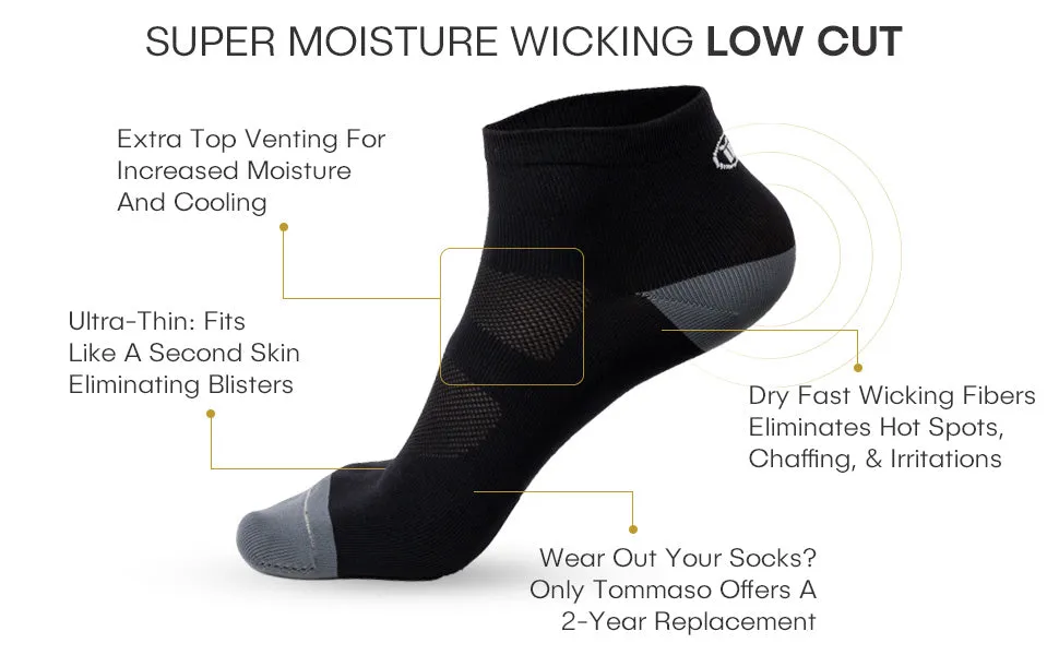 Tommaso Super Moisture Wicking Socks - black WS