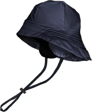 Toutacoo, Rain hat, Waterproof, Unisex Wide Brim - Souwester Cap with Chinstrap and Earflaps, Fleece Lining