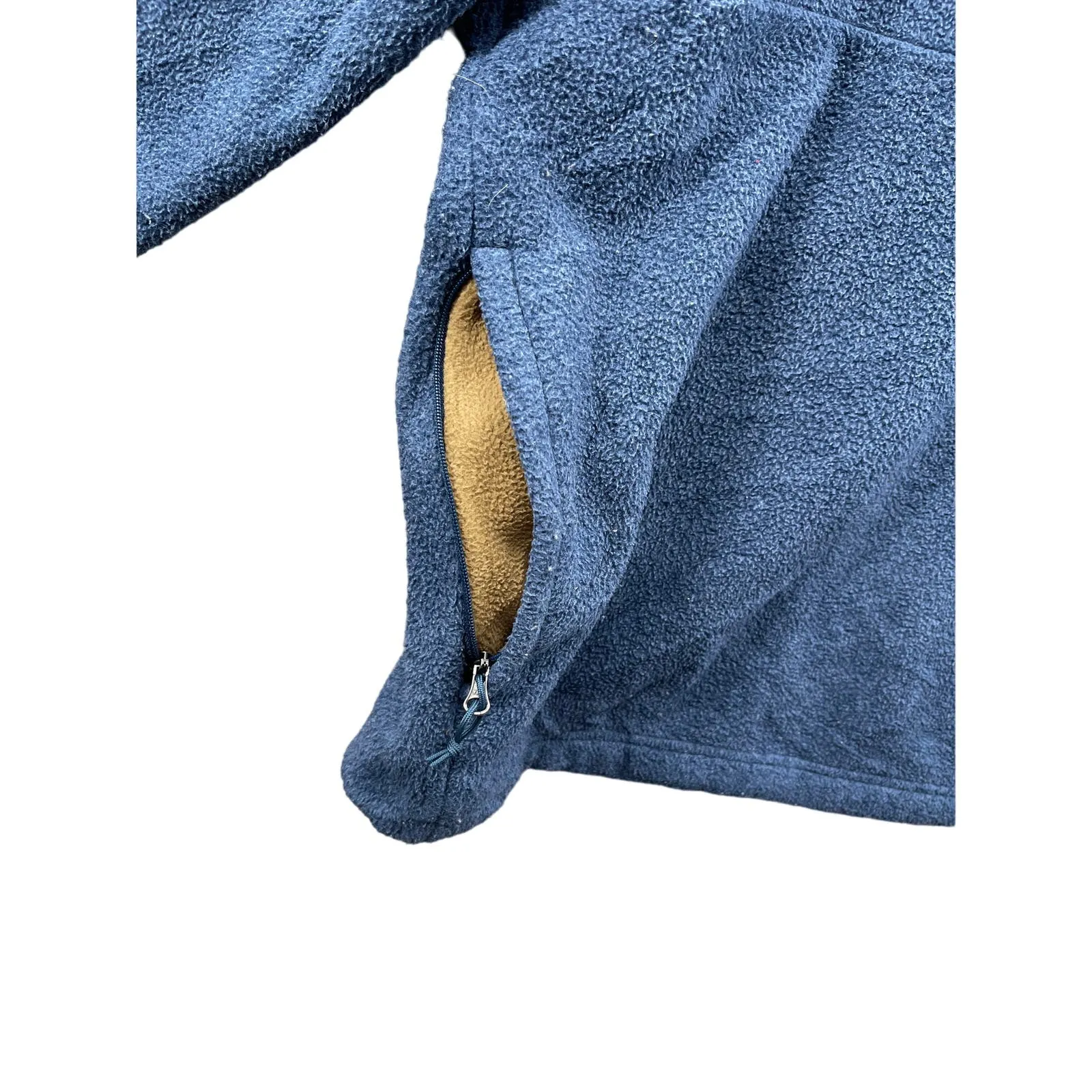Vintage The North Face Men's Two-Tone 1/4 Zip Fleece Jacket