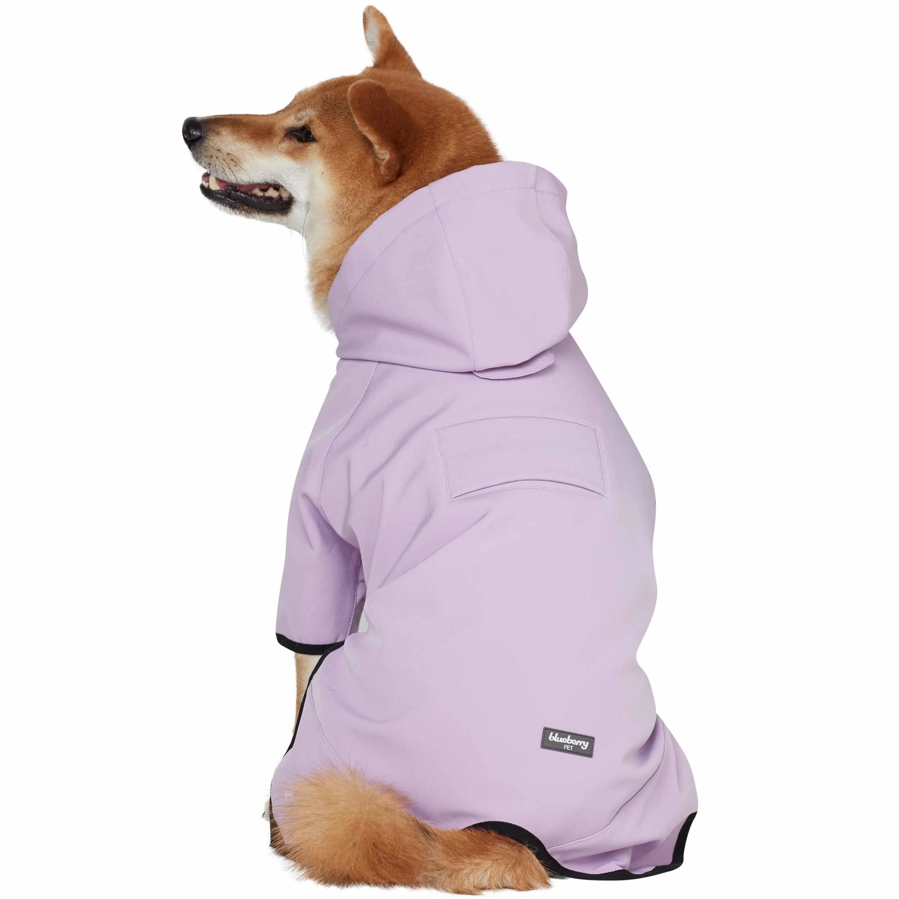 Waterproof Dog Softshell Jacket Hooded Raincoat Windbreakers