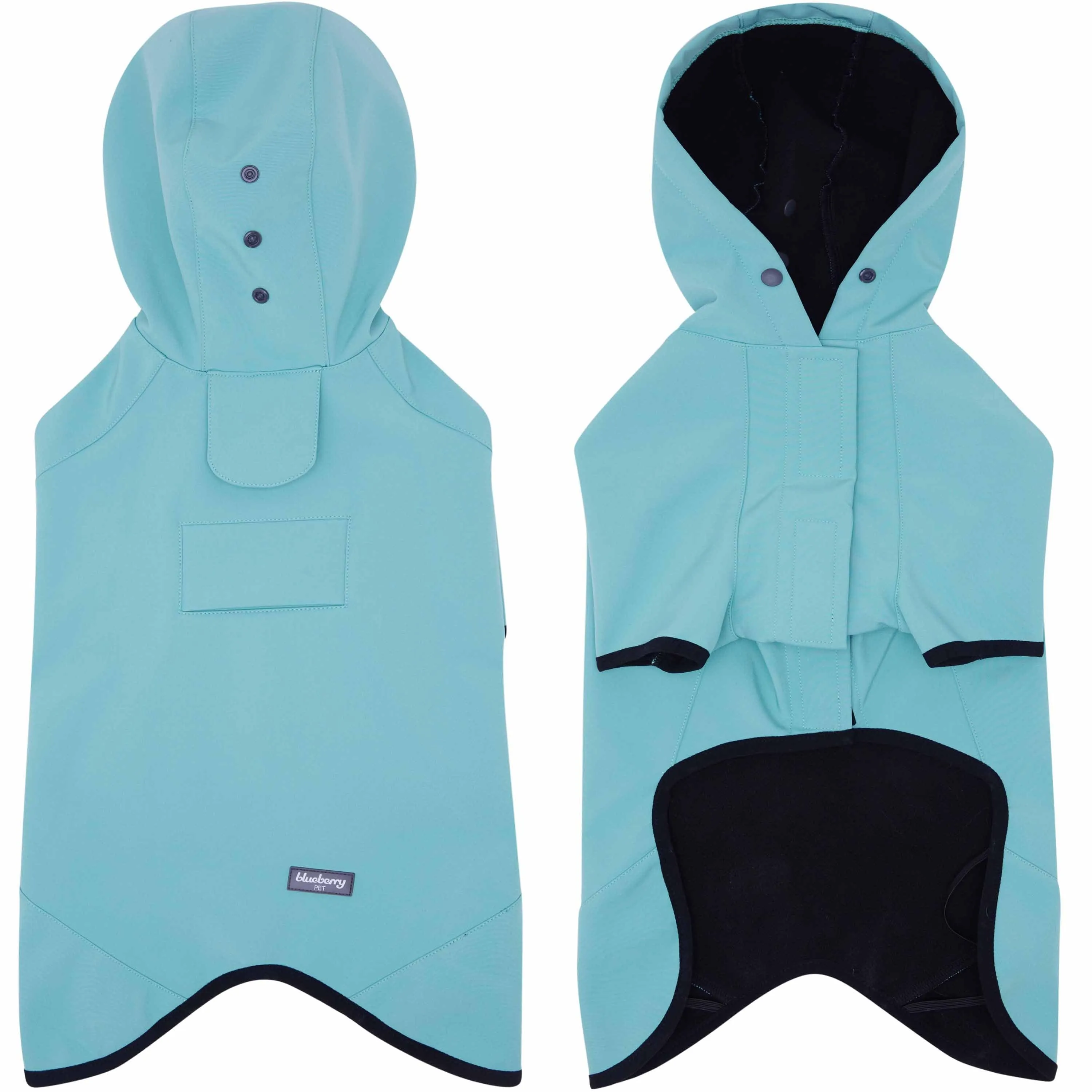 Waterproof Dog Softshell Jacket Hooded Raincoat Windbreakers
