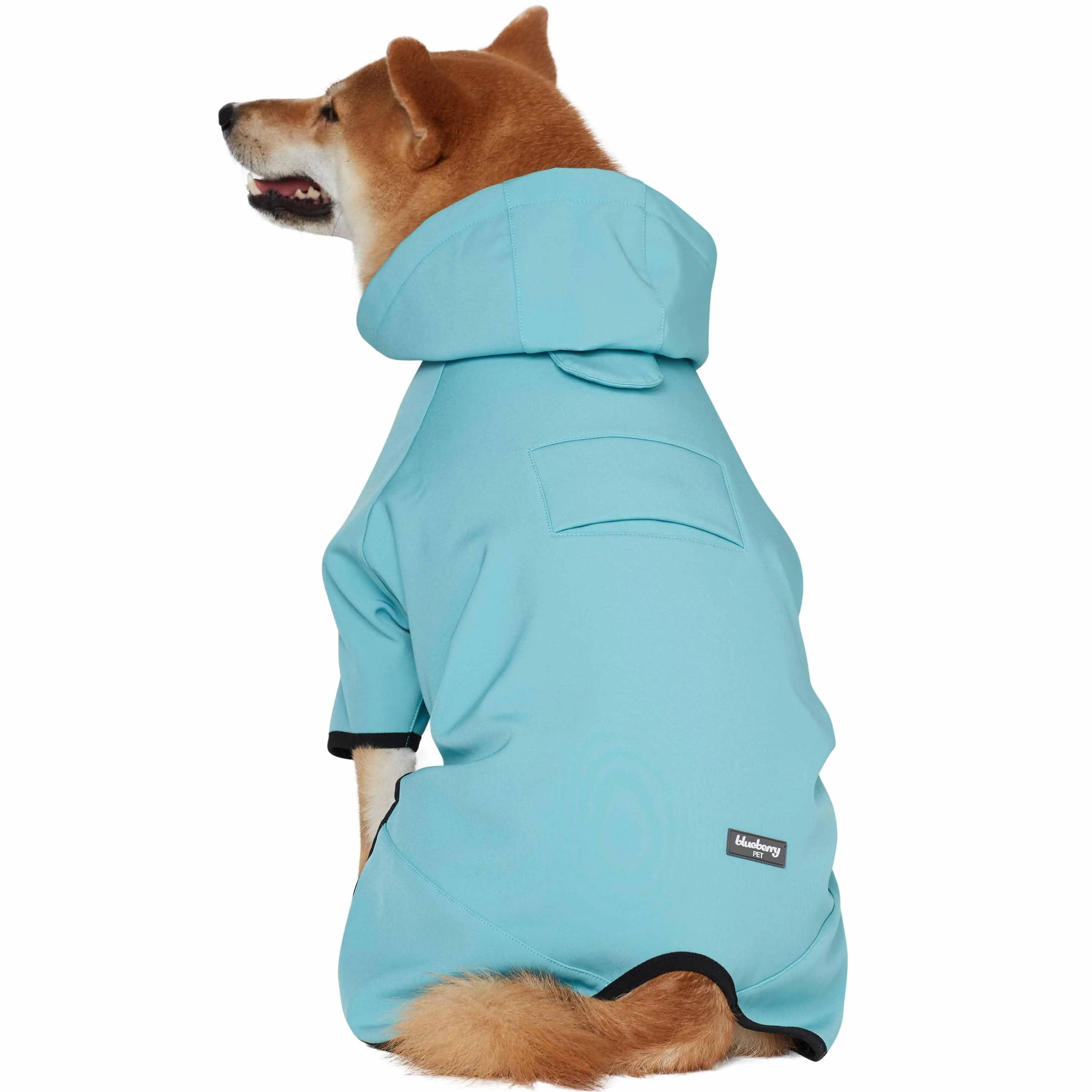 Waterproof Dog Softshell Jacket Hooded Raincoat Windbreakers