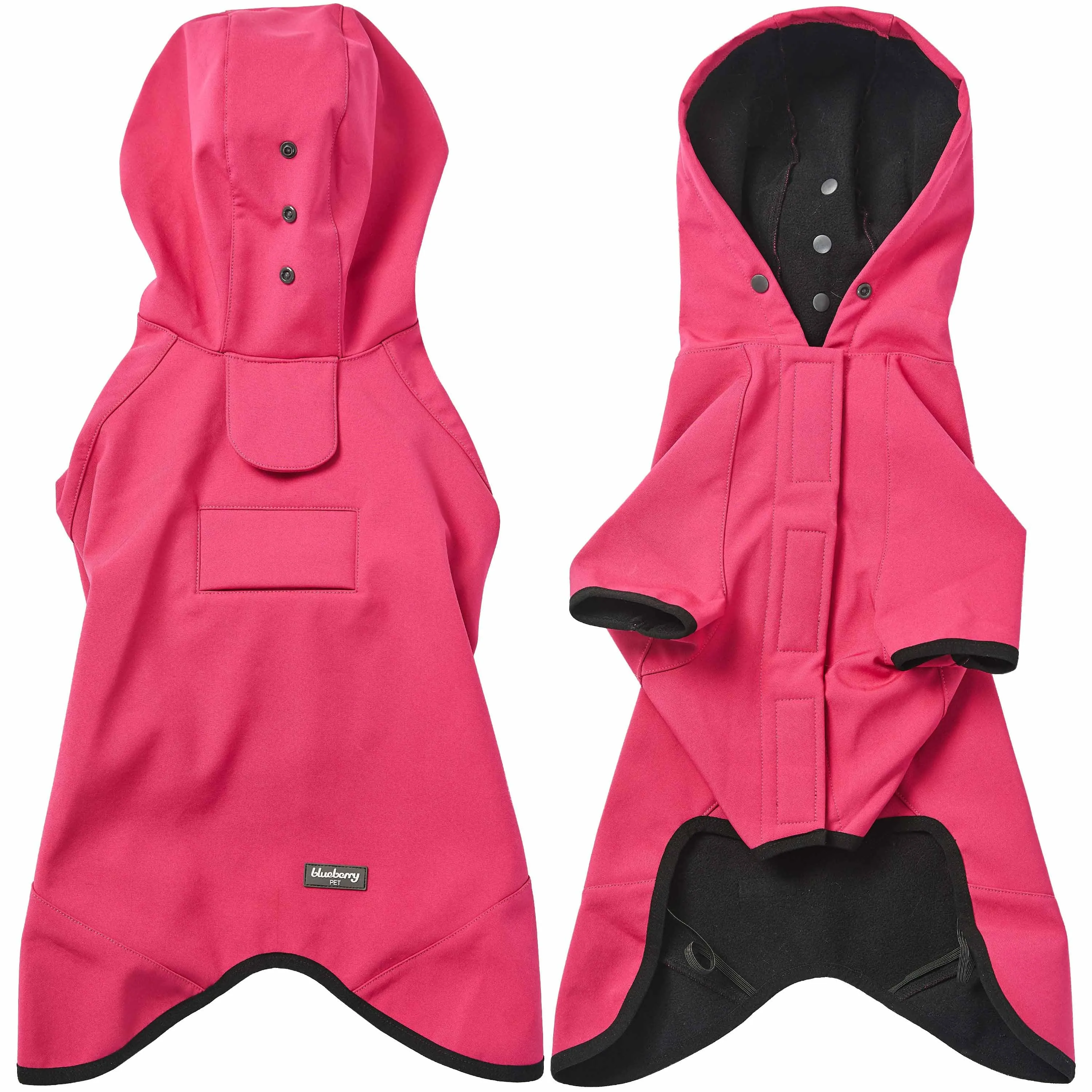 Waterproof Dog Softshell Jacket Hooded Raincoat Windbreakers