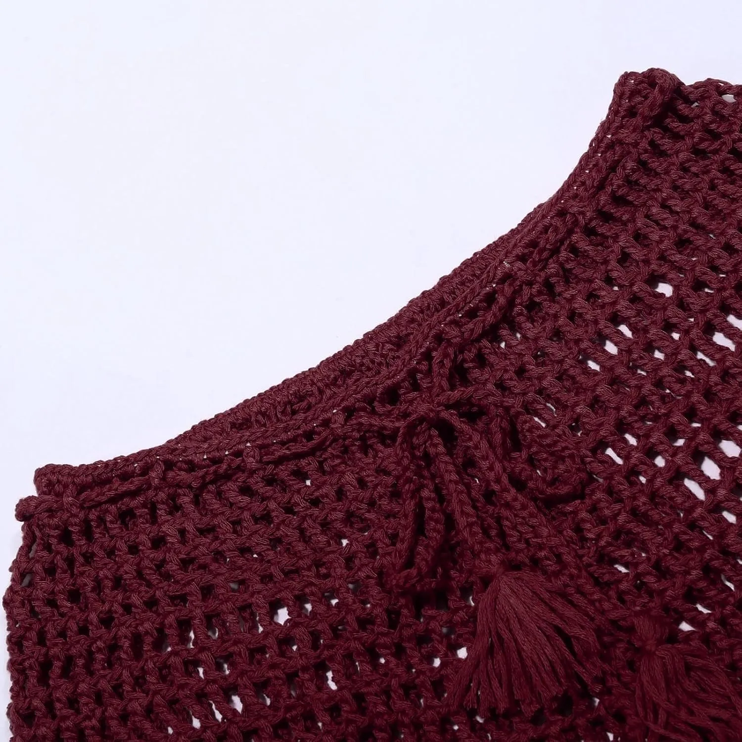 Women's Crochet Cover Up Shorts Hollow Out Knit Bathing Suit Crochet Beach Shorts Coverup Bottom