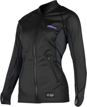 Womens Loosefit PU Coated Top 400.14710.040 - Black/Lavender